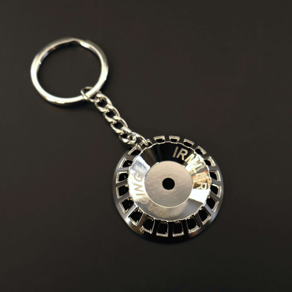 rim keychain silver