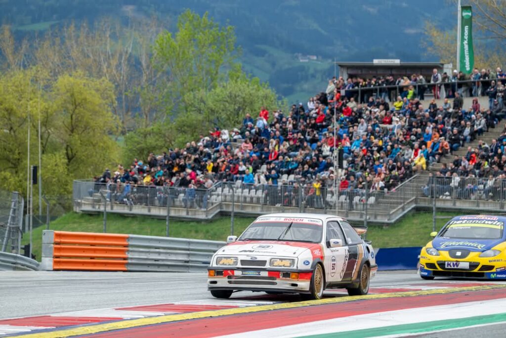 Ford Sierra Cosworth von David Becvar mit IRM R3 Felgenstern auf dem Red Bull Ring